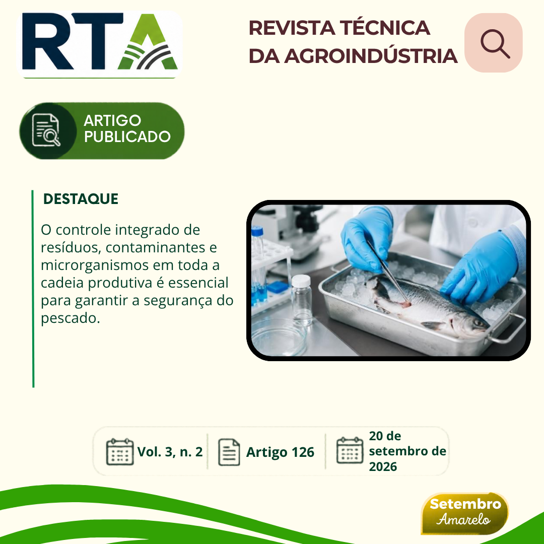 CONTROLE DE RESÍDUOS E CONTAMINANTES EM PESCADO: NORMAS NACIONAIS E INTERNACIONAIS